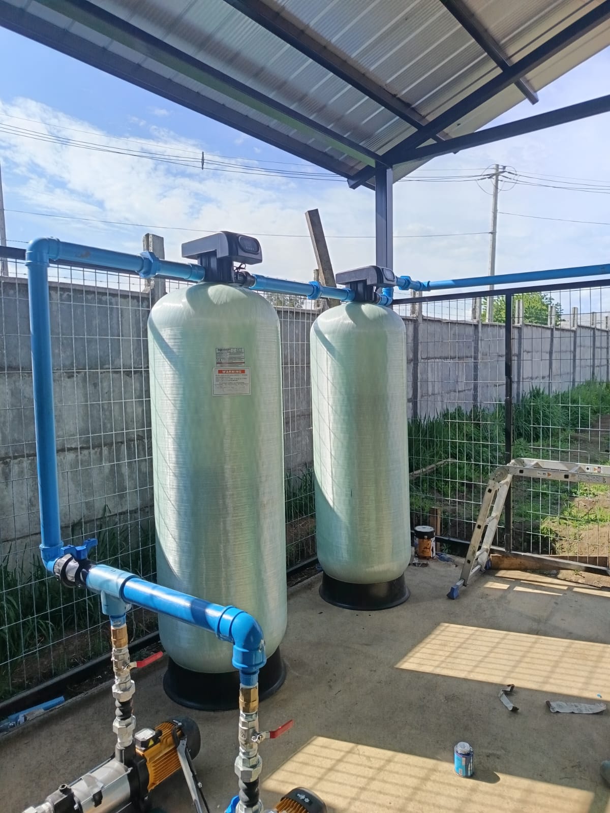 Sistema de tratamiento de agua, filtración y cloración automatizada